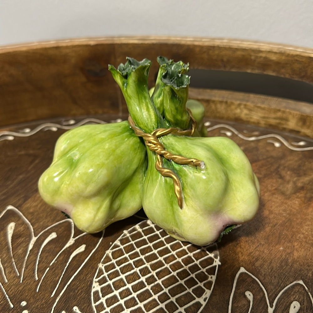 Katherine Houston porcelain garlic pods figurine